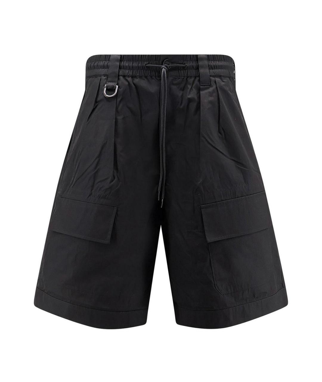 Y-3 Черные хлопковые шорты, фото 1