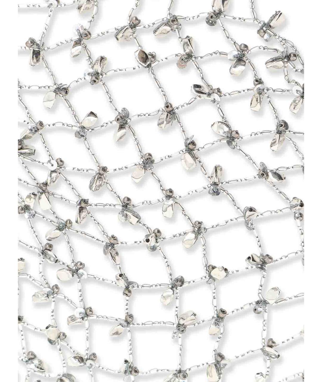 DRIES VAN NOTEN Серебряное металлическое колье, фото 3