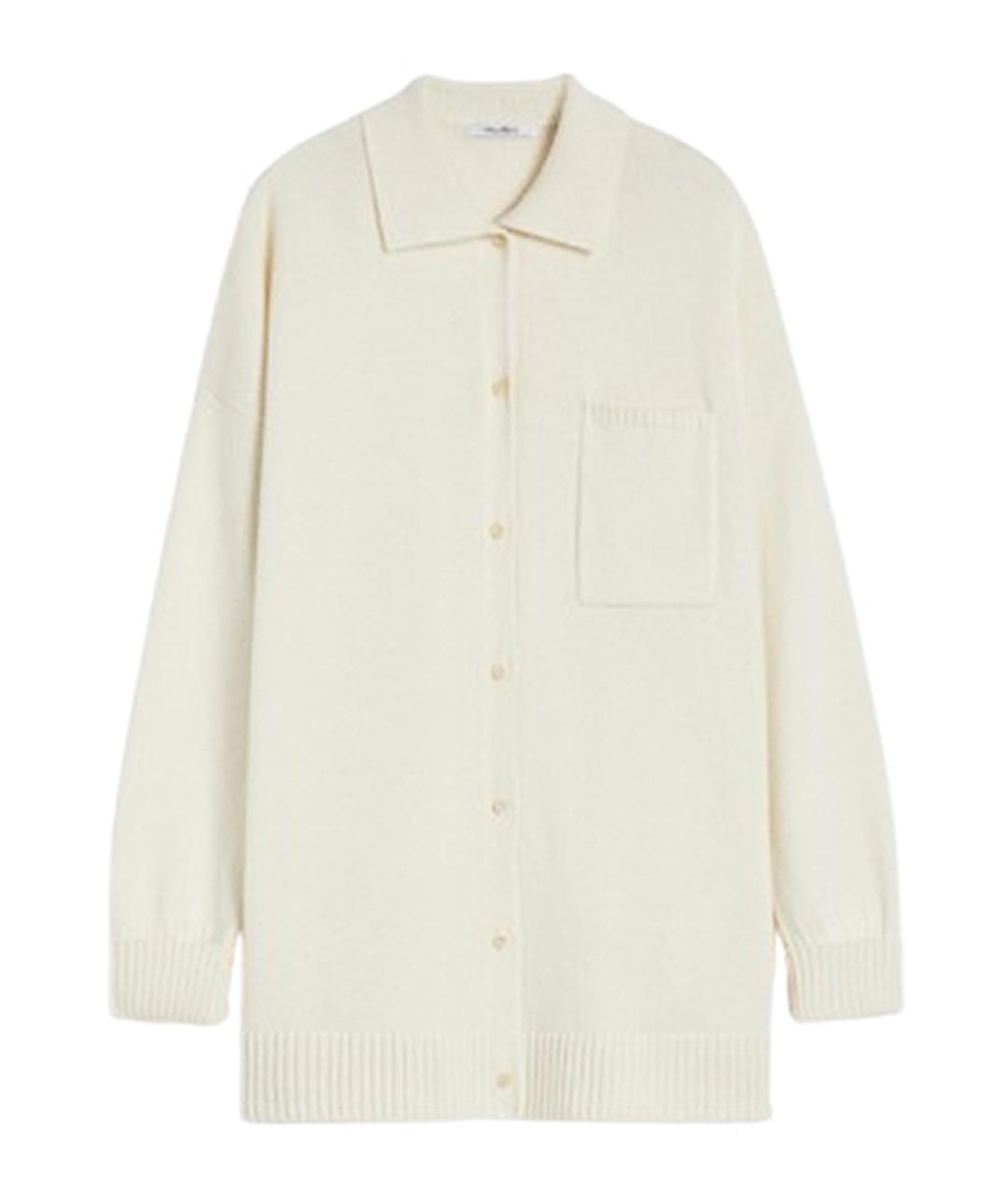 MAX MARA Белая кашемировая рубашка, фото 1