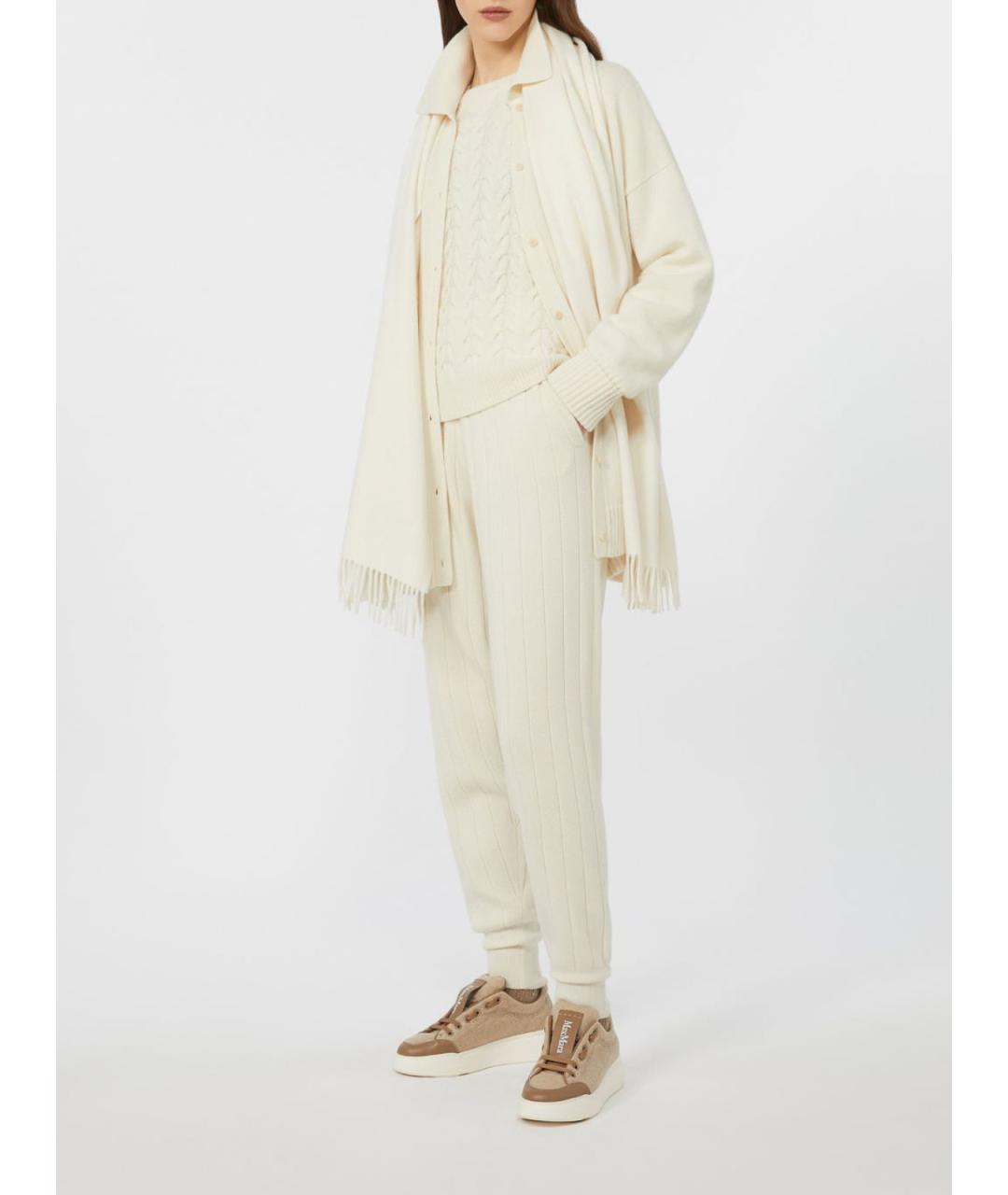 MAX MARA Белая кашемировая рубашка, фото 2