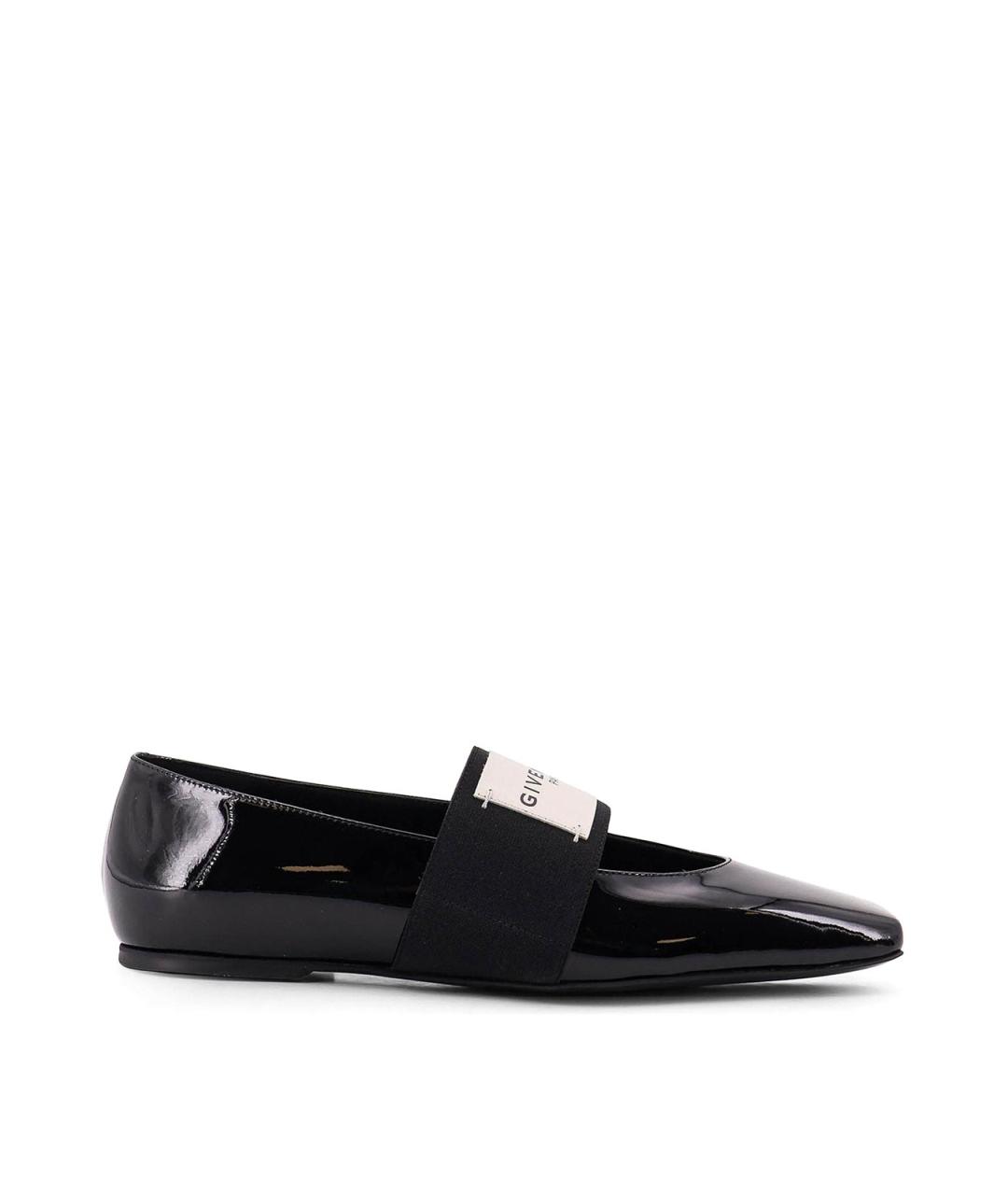 GIVENCHY Черные кожаные балетки, фото 1