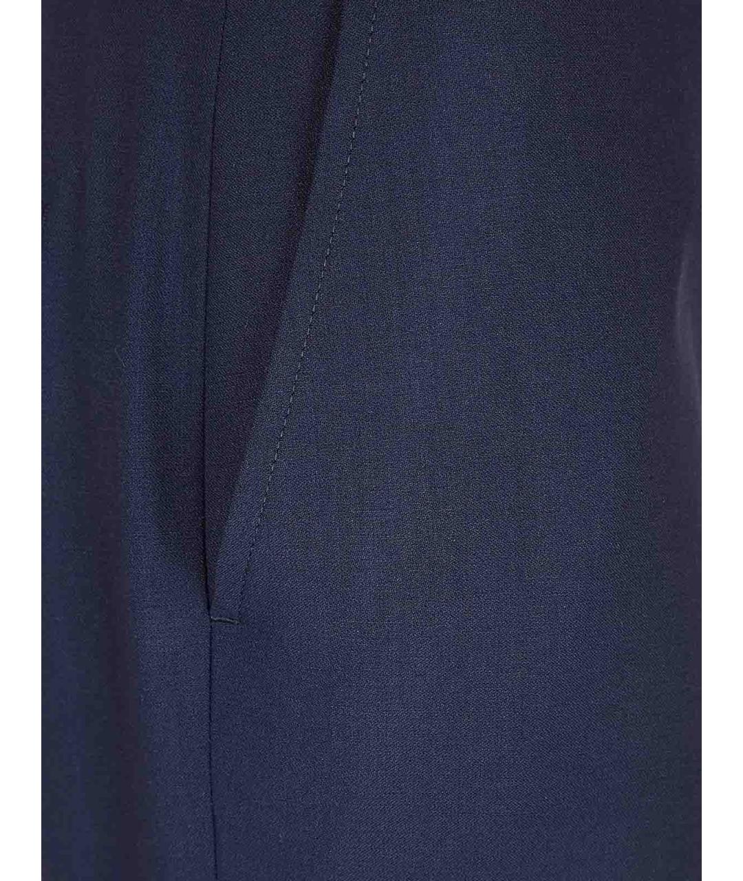 POLO RALPH LAUREN Синие шерстяные брюки широкие, фото 3