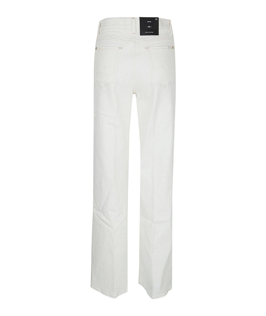 7 FOR ALL MANKIND Хлопковые прямые джинсы, фото 2