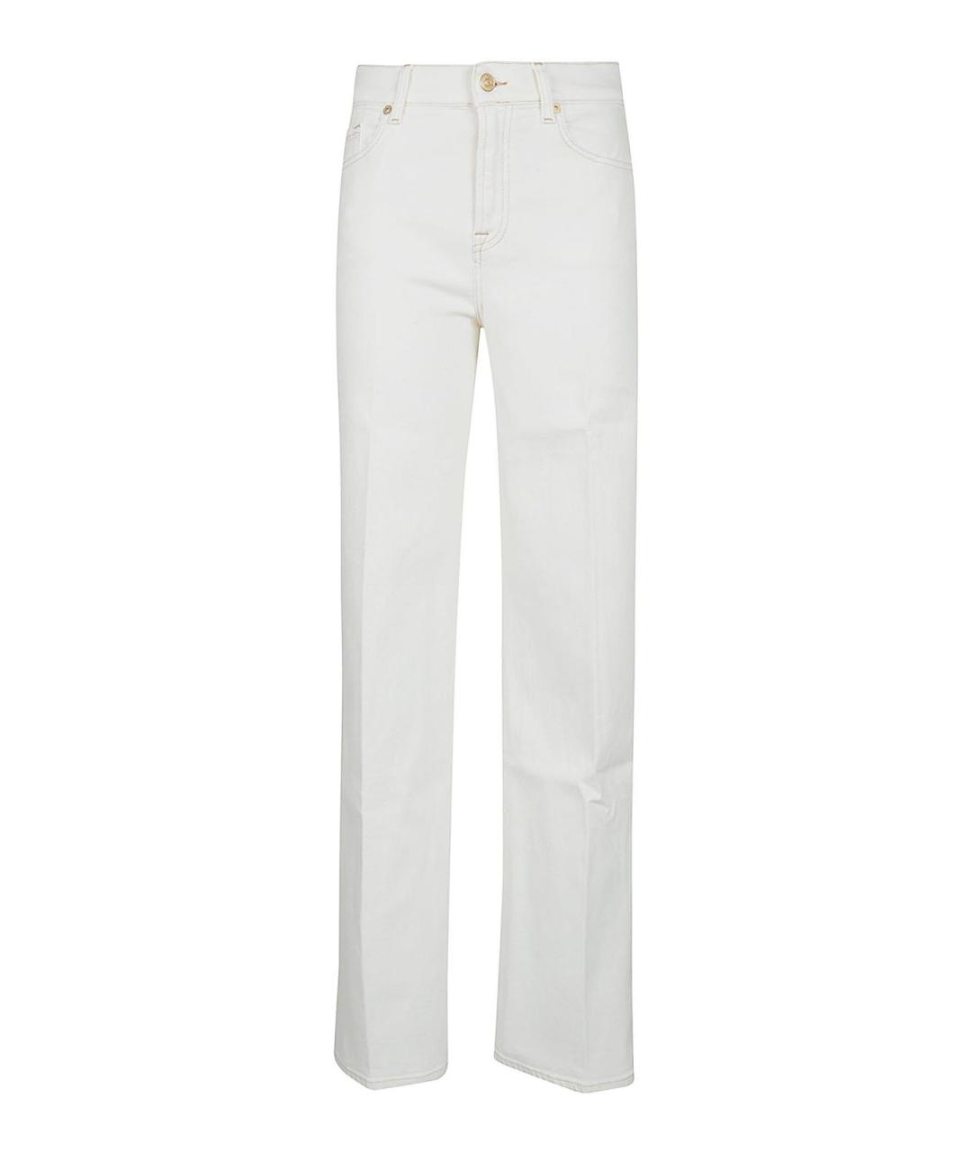 7 FOR ALL MANKIND Хлопковые прямые джинсы, фото 1