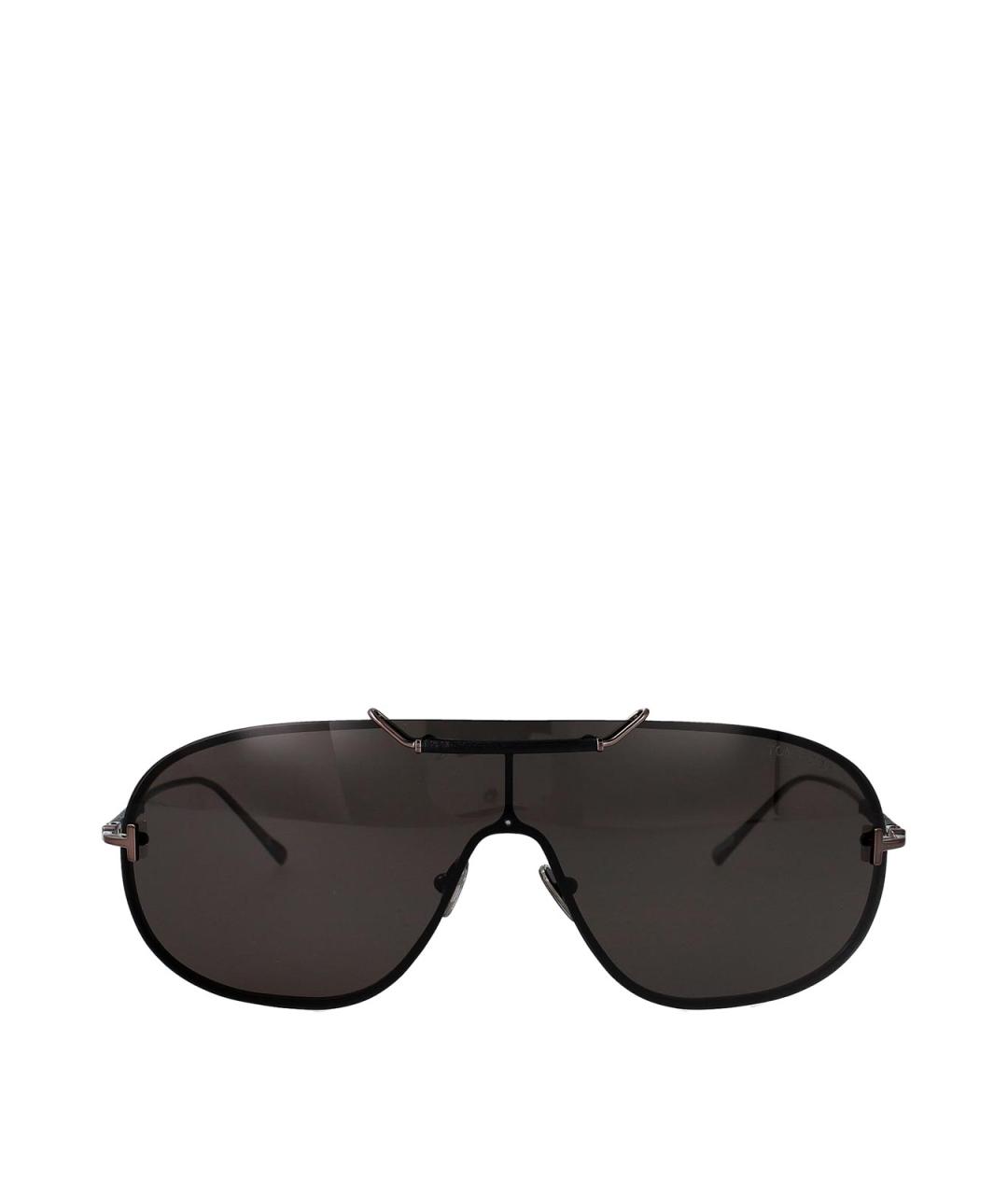 TOM FORD Серые металлические солнцезащитные очки, фото 1