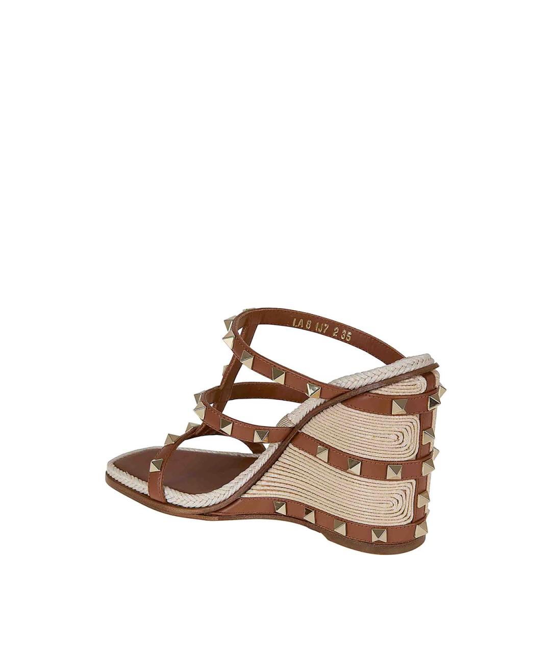 VALENTINO Коричневые кожаные мюли, фото 3