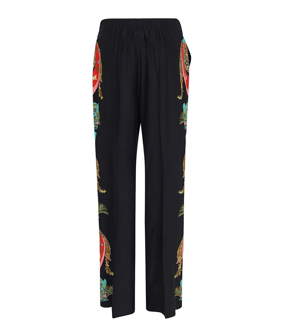 ETRO Мульти шелковые прямые брюки, фото 2