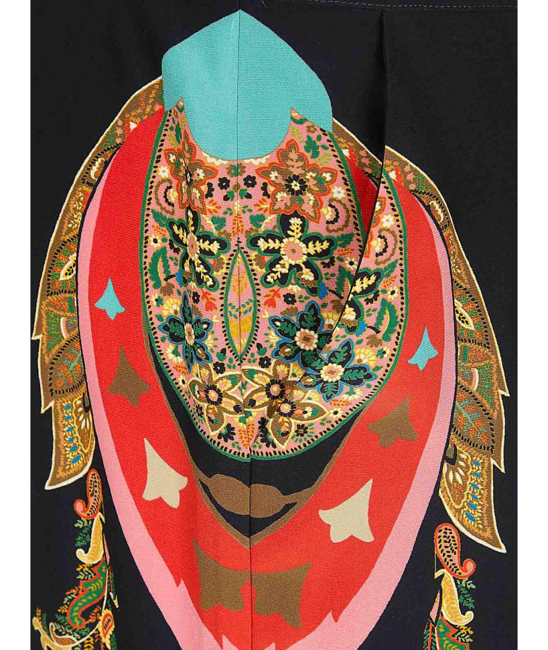 ETRO Мульти шелковые прямые брюки, фото 3