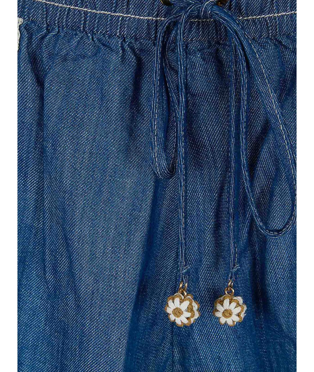 ZIMMERMANN Синие хлопковые шорты, фото 3