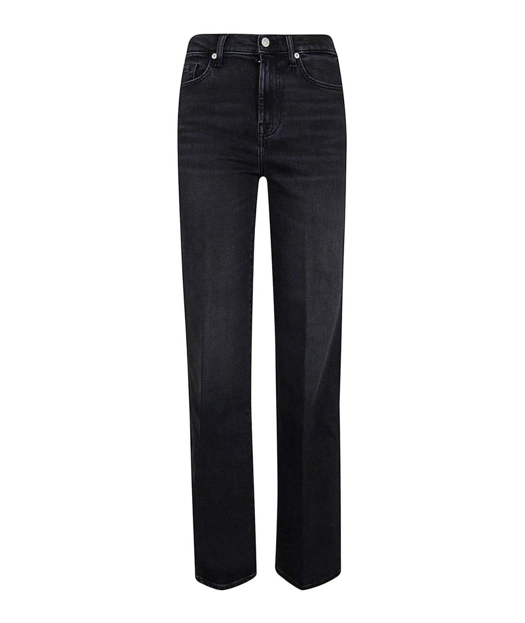 7 FOR ALL MANKIND Синие хлопковые прямые джинсы, фото 1