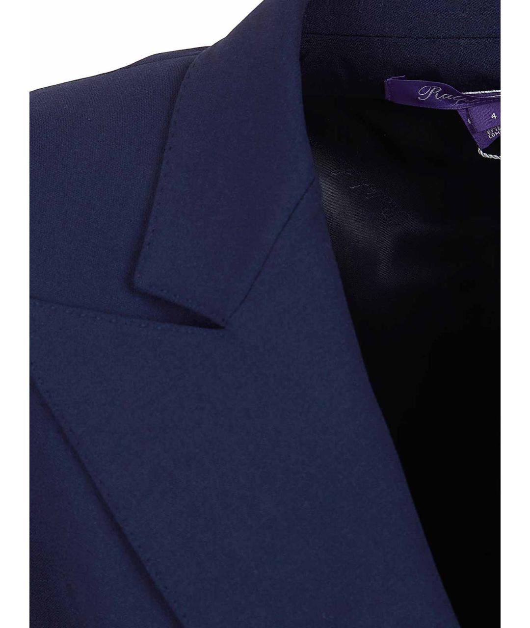 POLO RALPH LAUREN Синий шерстяной жакет/пиджак, фото 3