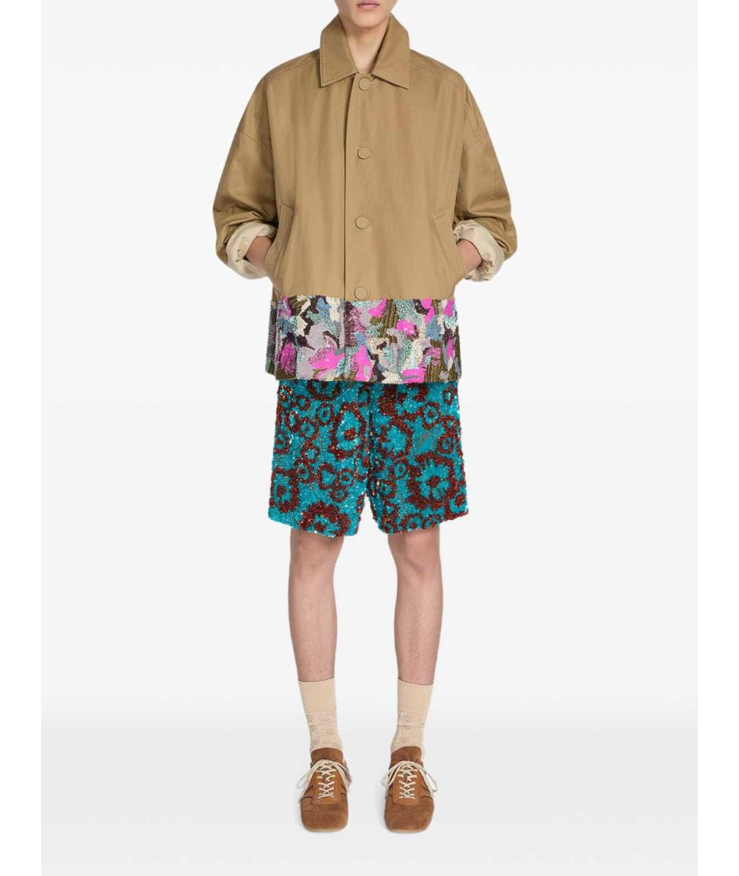 DRIES VAN NOTEN Коричневые замшевые низкие кроссовки / кеды, фото 4