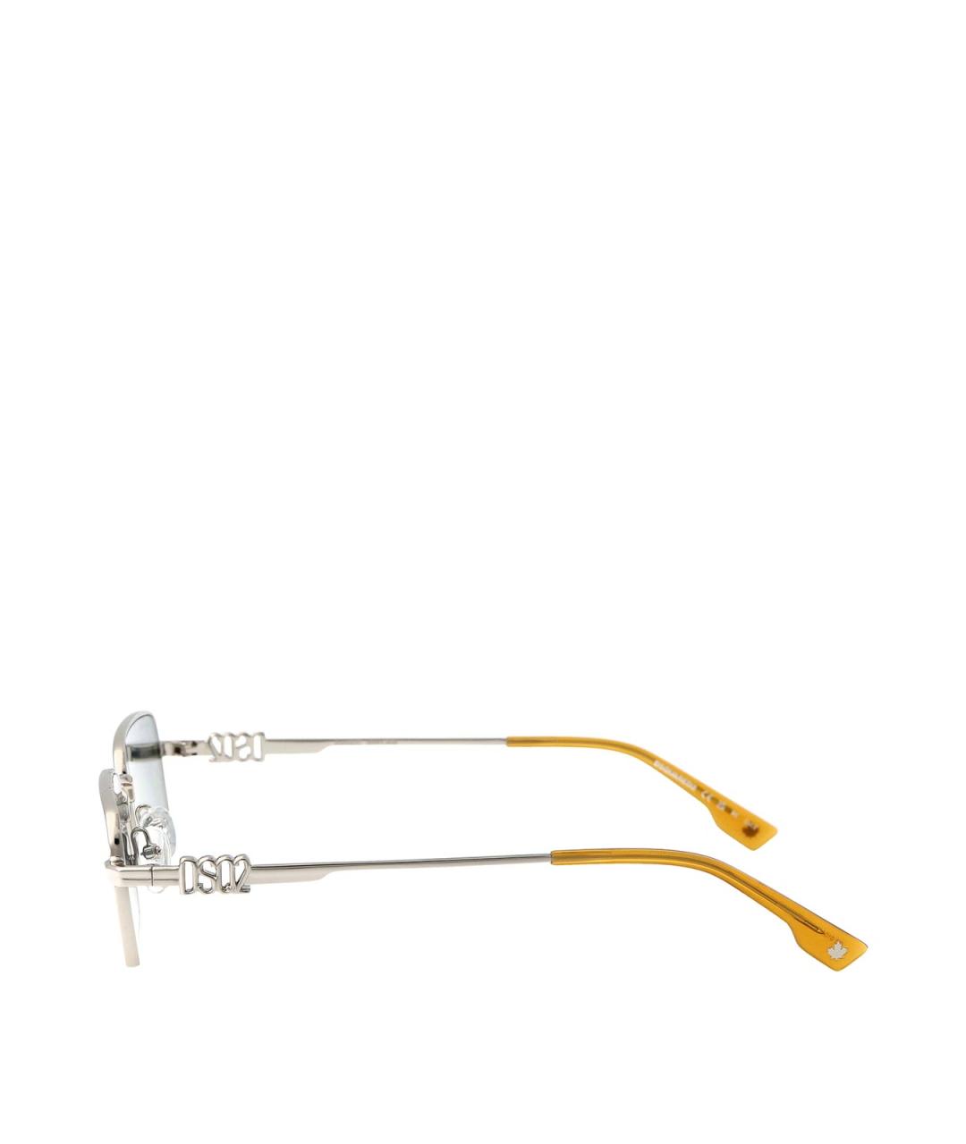 DSQUARED2 Серые металлические солнцезащитные очки, фото 3
