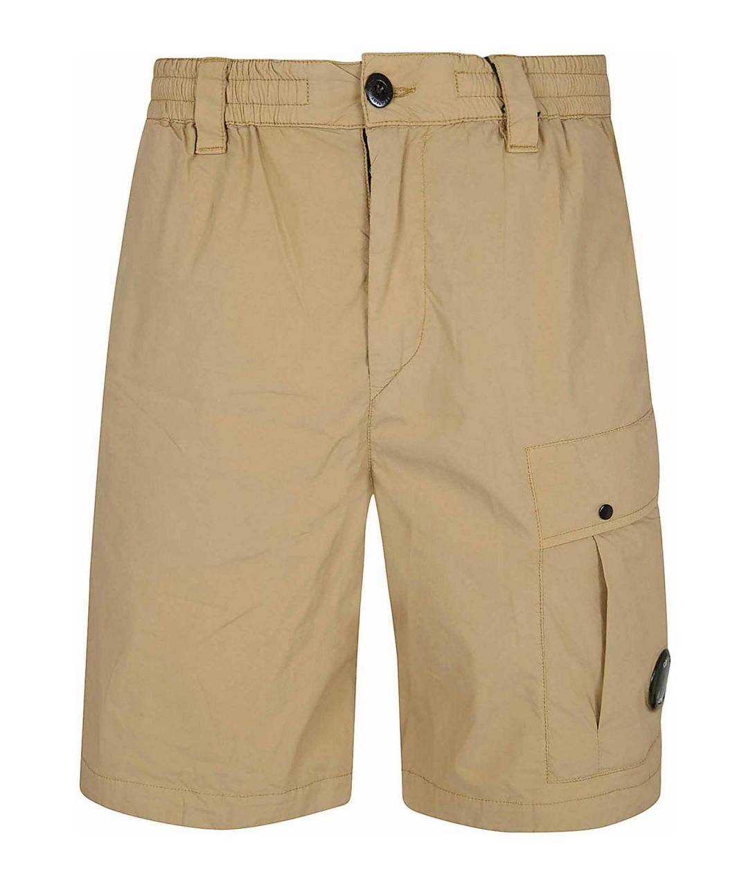 CP COMPANY Бежевые хлопковые шорты, фото 1