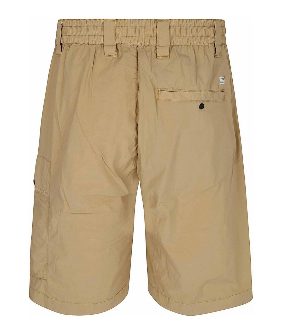 CP COMPANY Бежевые хлопковые шорты, фото 2