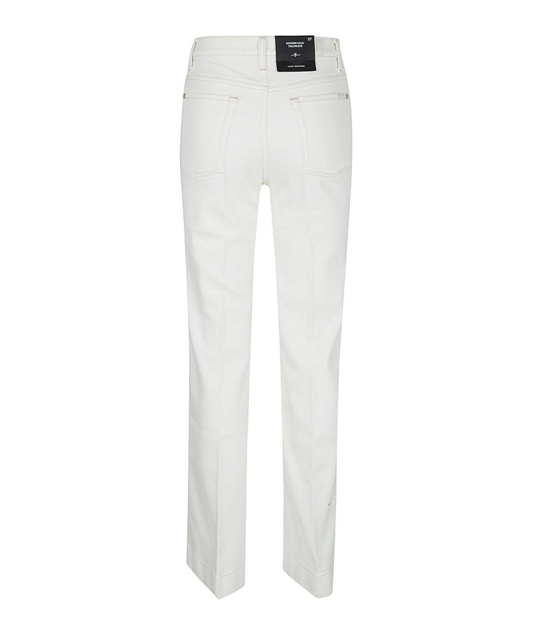 7 FOR ALL MANKIND Хлопковые прямые джинсы, фото 2