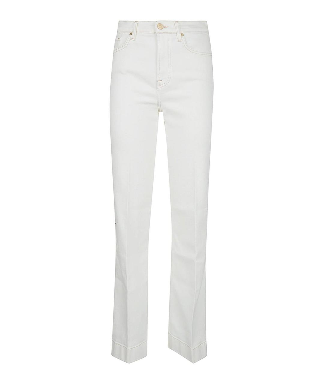 7 FOR ALL MANKIND Хлопковые прямые джинсы, фото 1