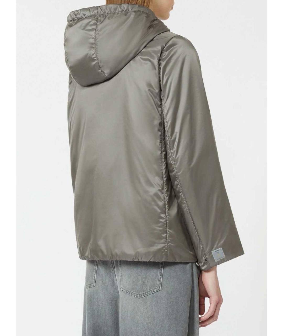 MAX MARA Серая хлопковая куртка, фото 4
