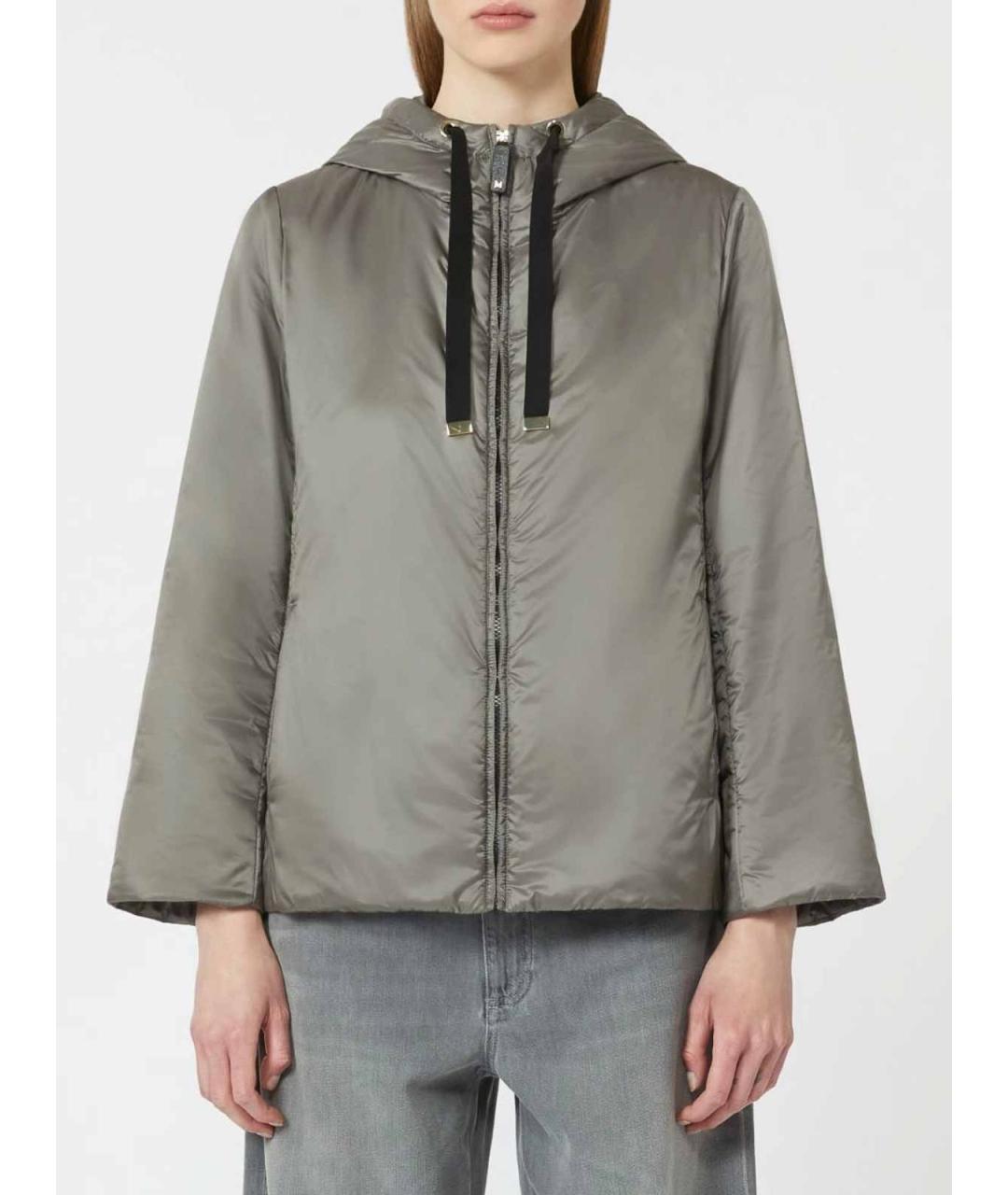 MAX MARA Серая хлопковая куртка, фото 3