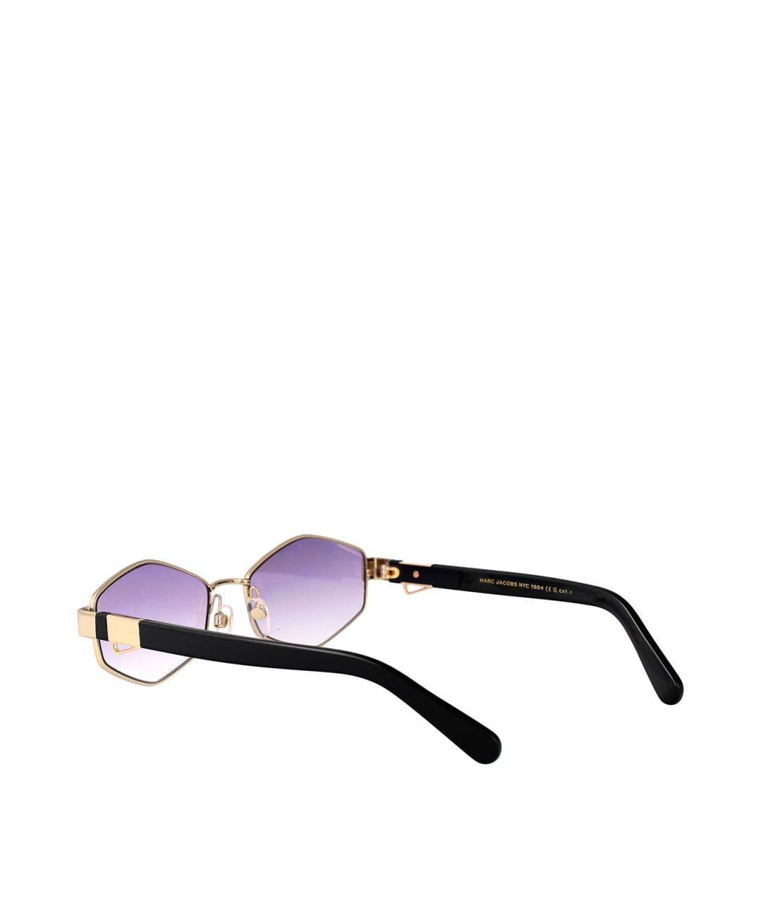 MARC JACOBS Золотые металлические солнцезащитные очки, фото 4