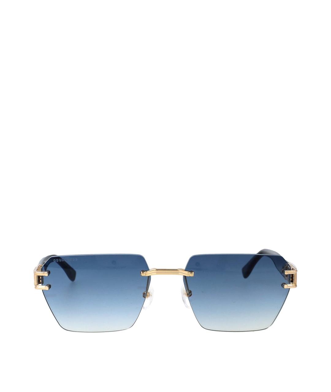 DSQUARED2 Золотые металлические солнцезащитные очки, фото 1