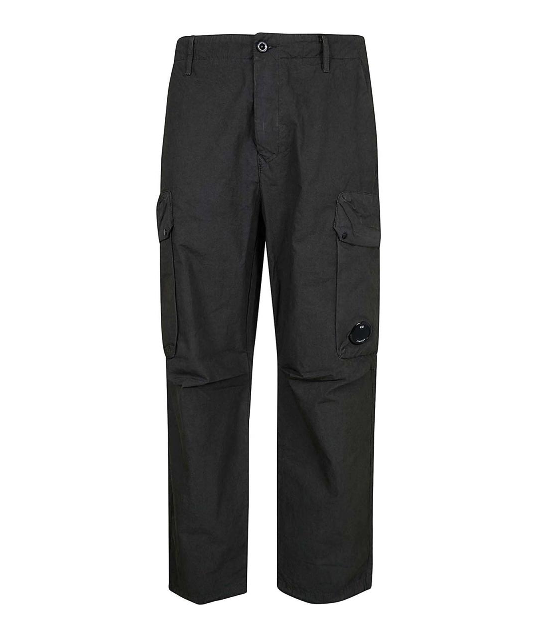 CP COMPANY Серебряные хлопковые повседневные брюки, фото 1