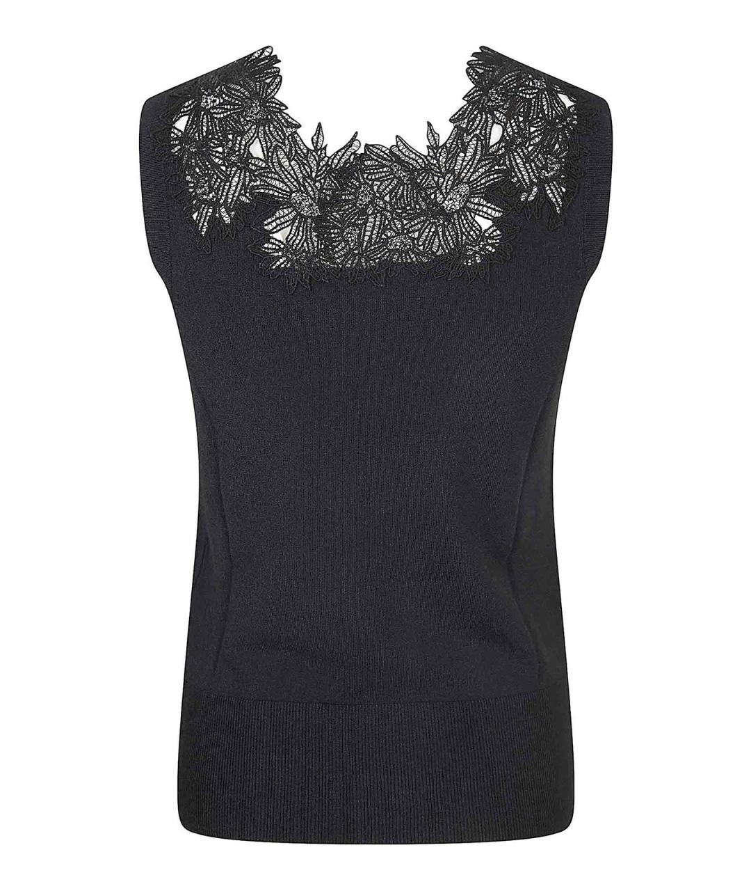 ERMANNO SCERVINO Черная вискозная майка, фото 2