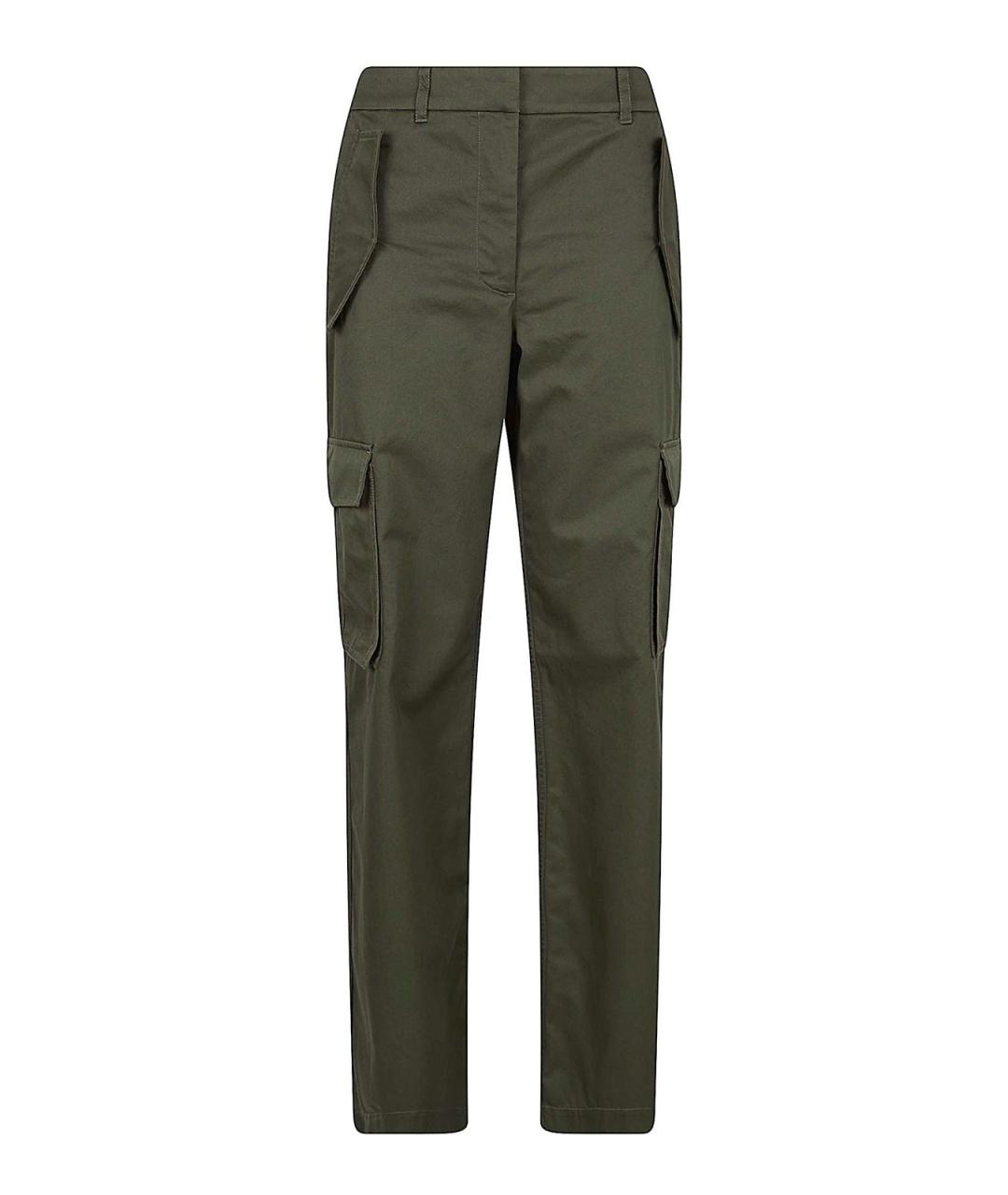 BURBERRY Черные хлопковые прямые брюки, фото 1