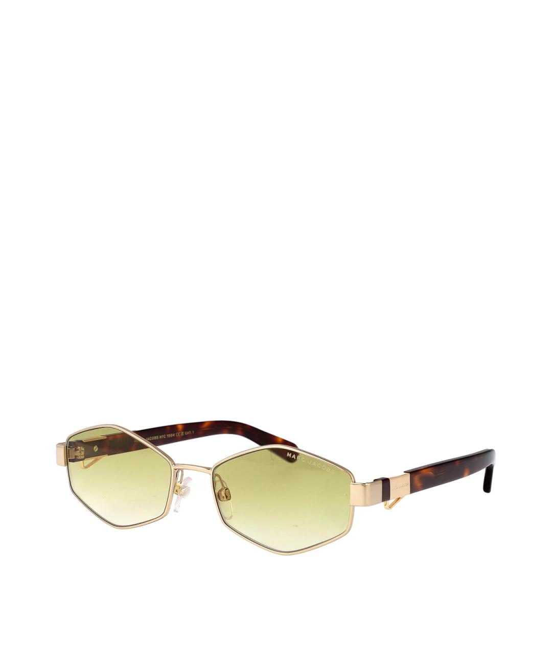 MARC JACOBS Золотые металлические солнцезащитные очки, фото 2