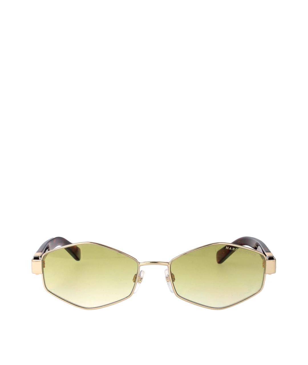 MARC JACOBS Золотые металлические солнцезащитные очки, фото 1