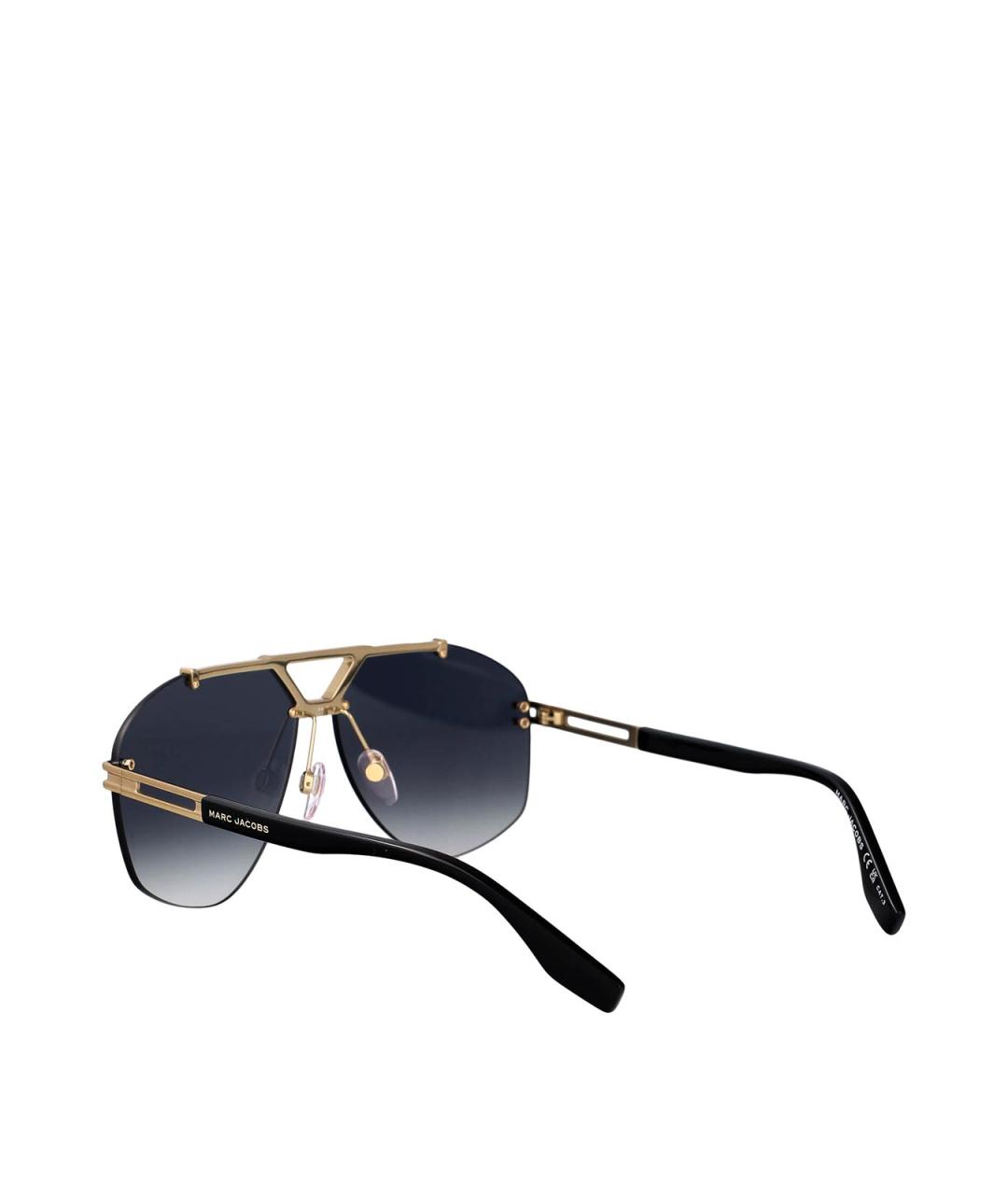 MARC JACOBS Золотые металлические солнцезащитные очки, фото 4