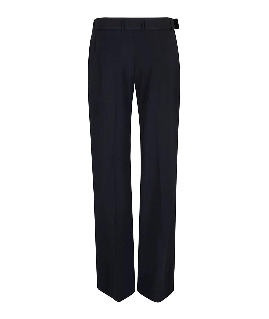 ERMANNO SCERVINO Черные вискозные прямые брюки, фото 2