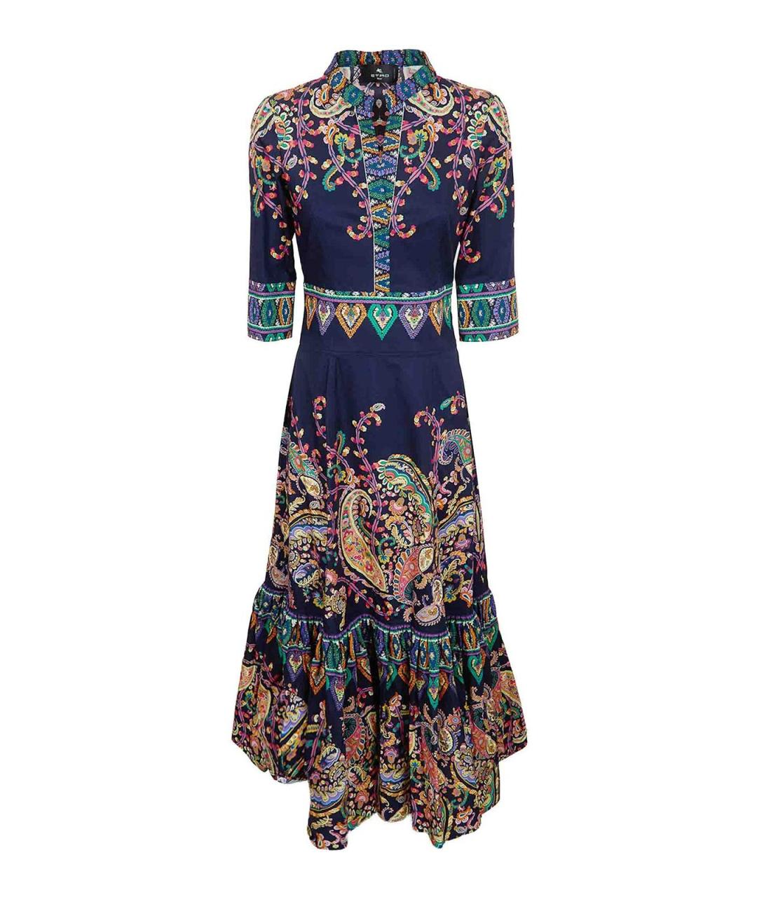 ETRO Мульти хлопковое повседневное платье, фото 1