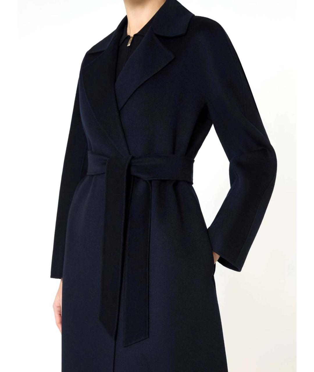 MAX MARA STUDIO Черное кашемировое пальто, фото 4
