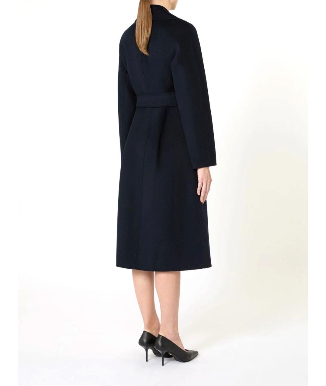 MAX MARA STUDIO Черное кашемировое пальто, фото 3