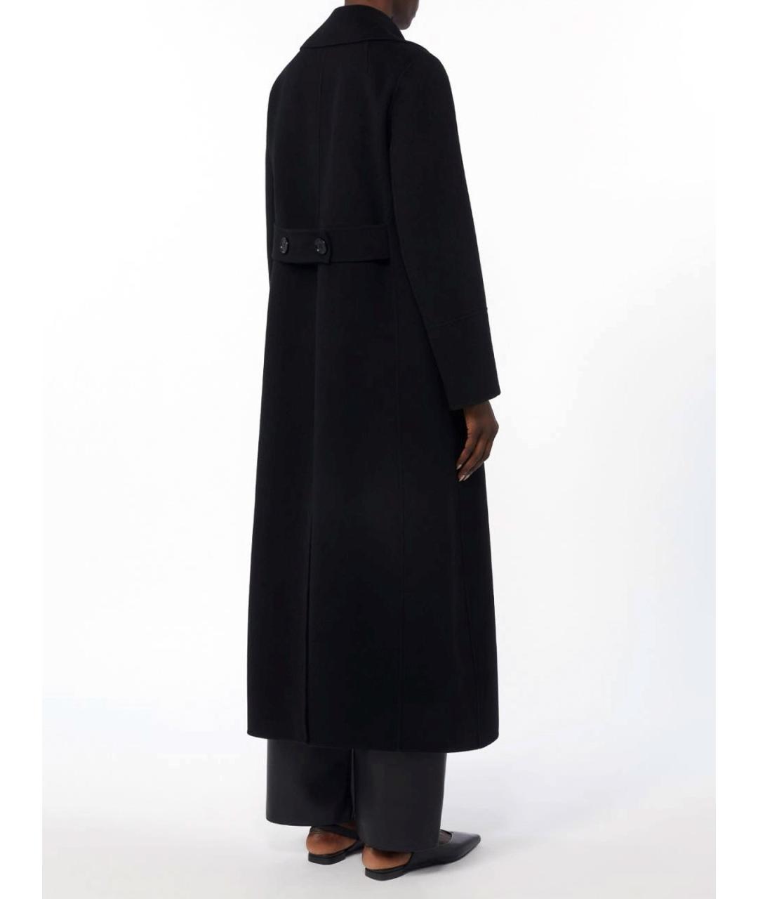 'S MAX MARA Черное шерстяное пальто, фото 3