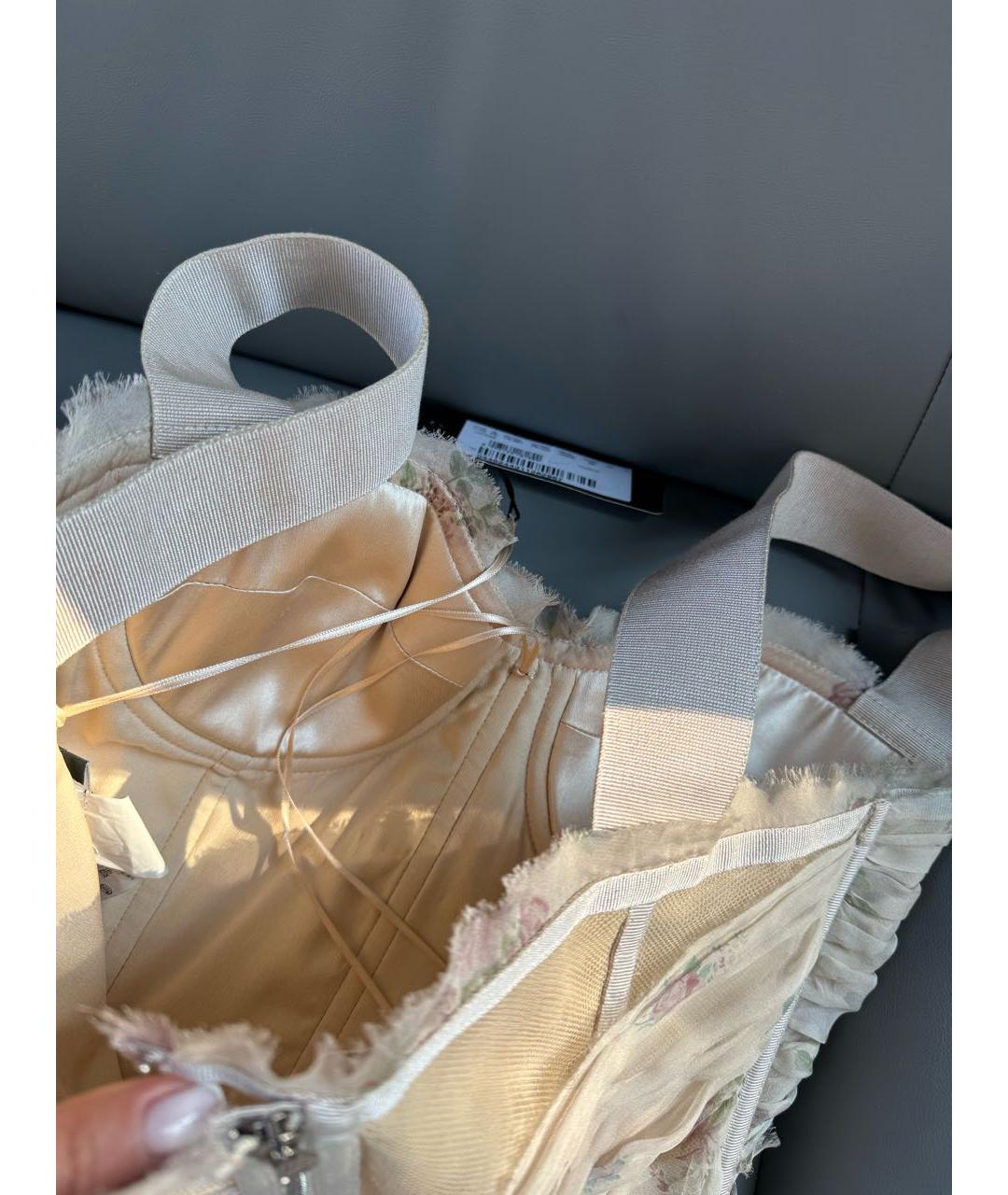 DOLCE&GABBANA Бежевый шелковый сарафан, фото 6