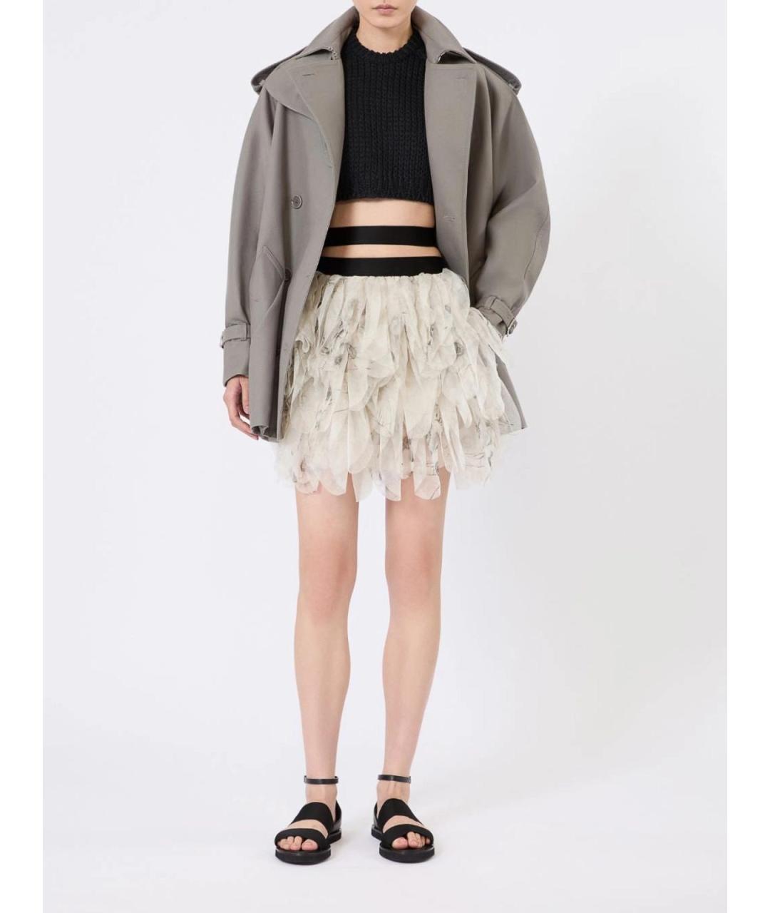 MAX MARA Мульти шелковая юбка мини, фото 2