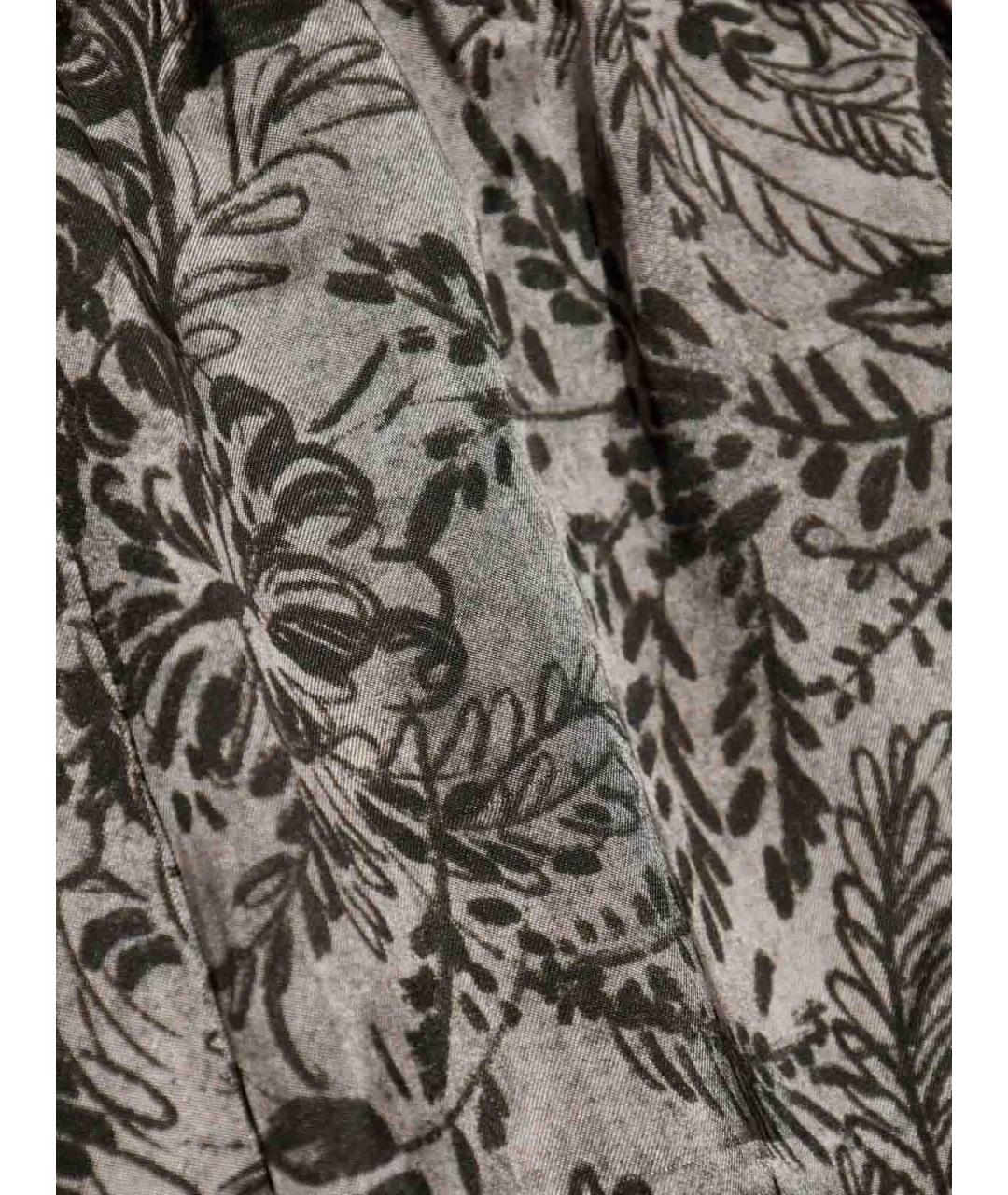 GOLDEN GOOSE DELUXE BRAND Серые вискозные прямые брюки, фото 5