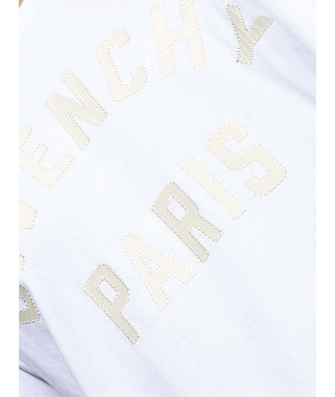 GIVENCHY Белая хлопковая футболка, фото 4
