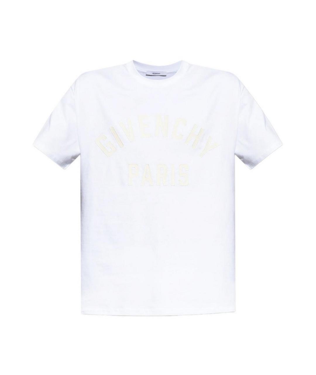 GIVENCHY Белая хлопковая футболка, фото 1