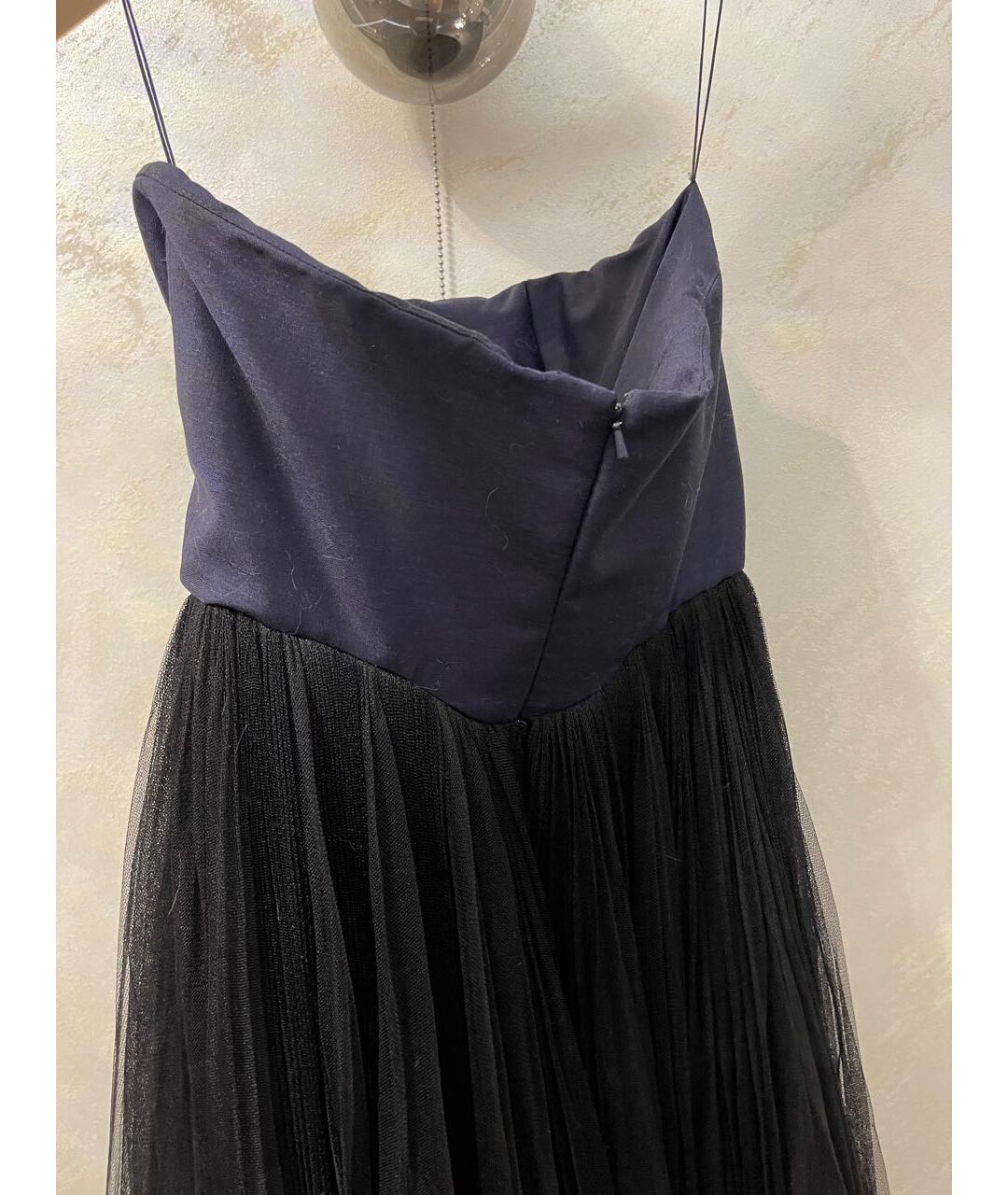 CHRISTIAN DIOR PRE-OWNED Темно-синее полиамидовое вечернее платье, фото 3