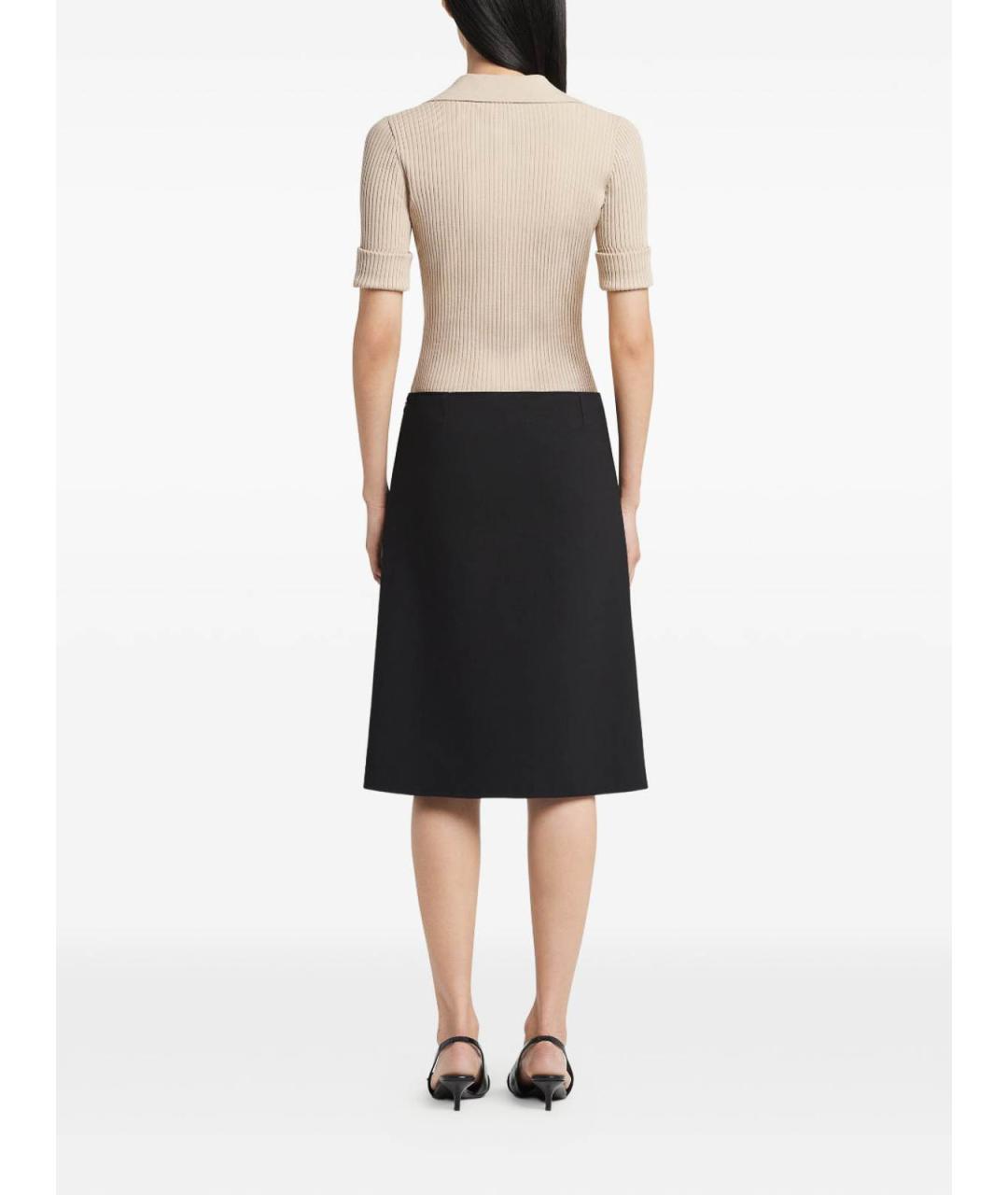 COURREGES Бежевая вискозная футболка, фото 3