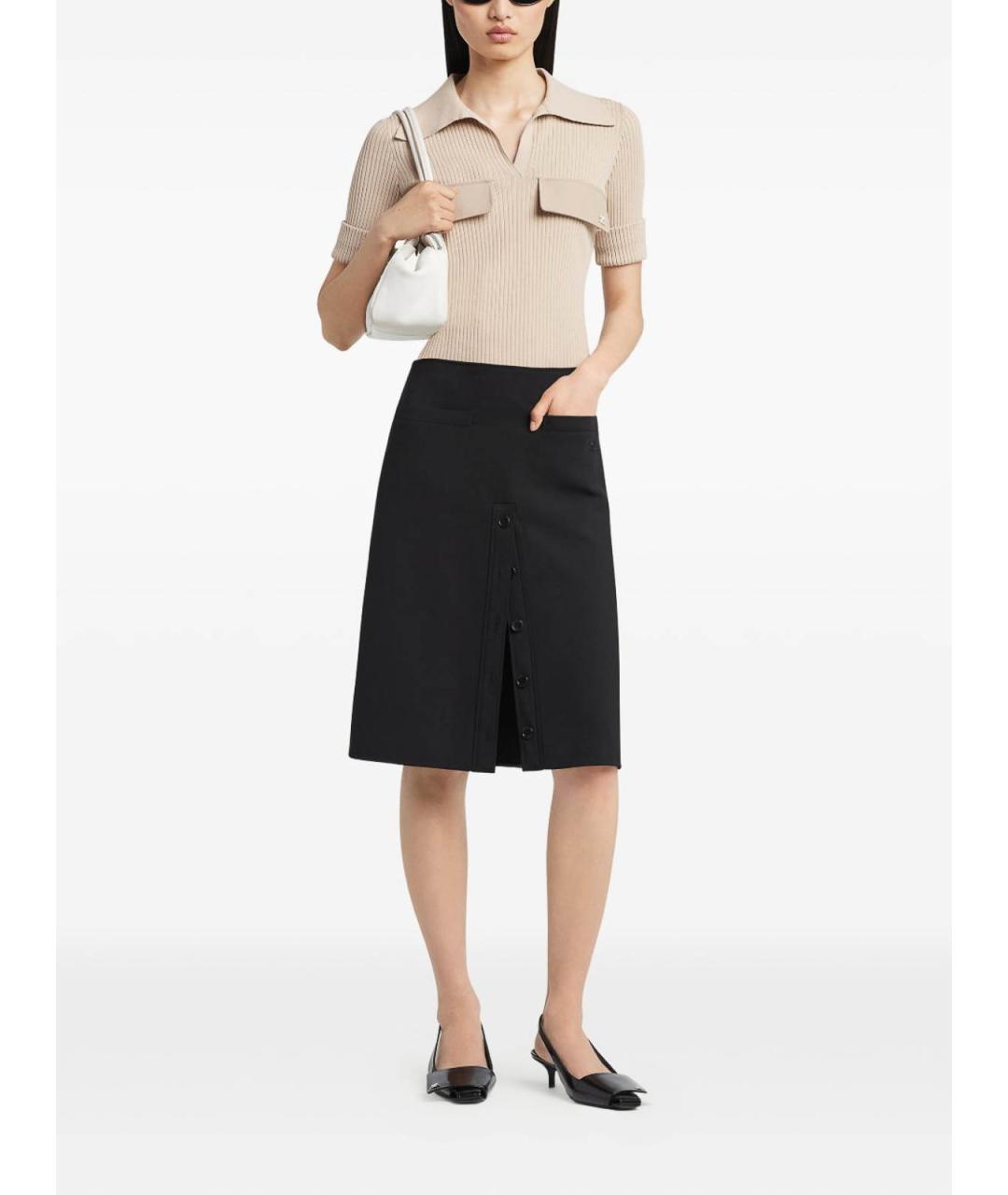 COURREGES Бежевая вискозная футболка, фото 4