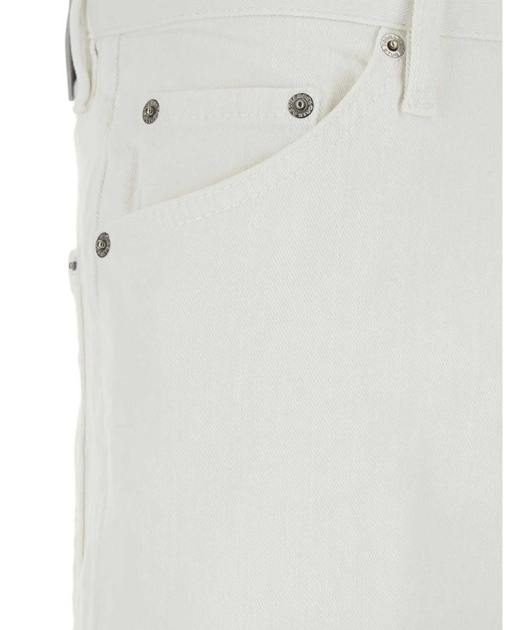 DSQUARED2 Белые хлопковые джинсы скинни, фото 3