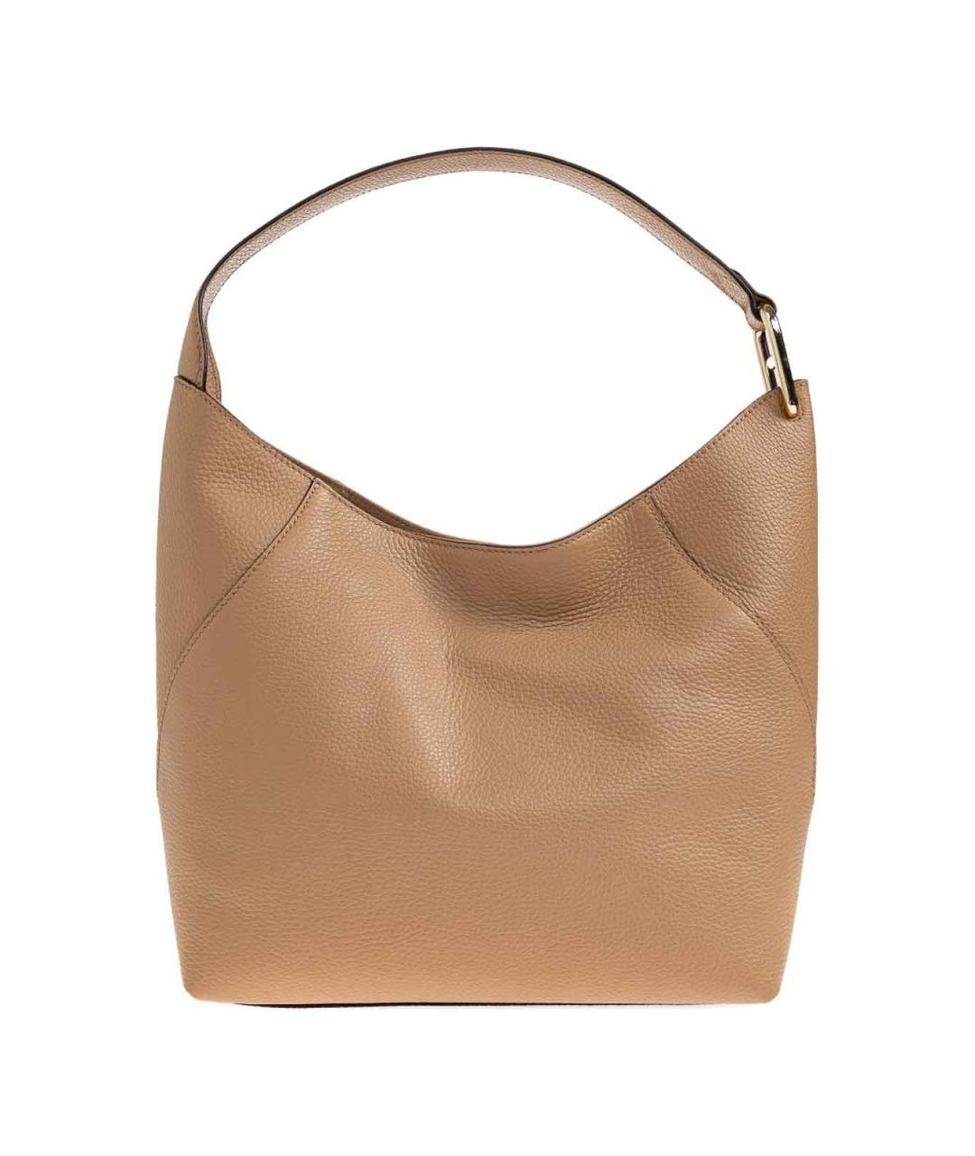 FURLA Коричневая кожаная сумка через плечо, фото 5