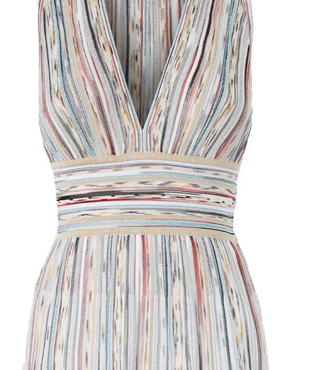 MISSONI Белое вискозное повседневное платье, фото 2