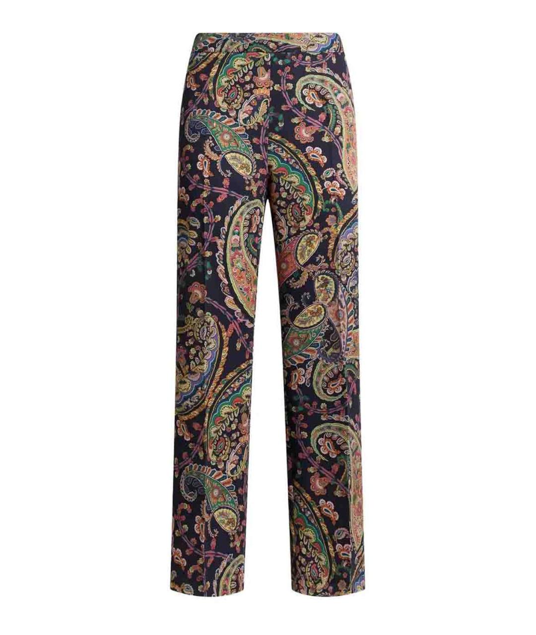 ETRO Мульти полиэстеровые прямые брюки, фото 1