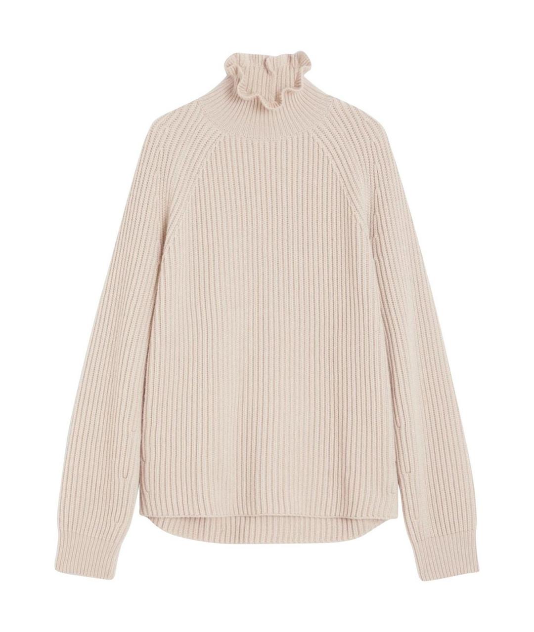 MAX MARA Бежевый хлопковый джемпер / свитер, фото 1
