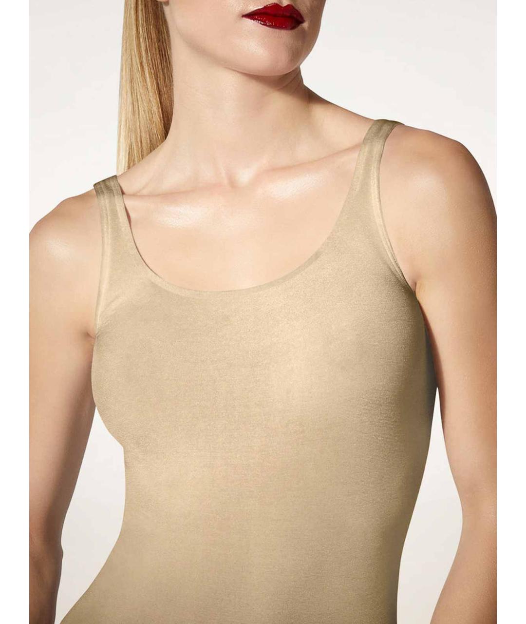 WOLFORD Бежевое хлопковое боди, фото 5